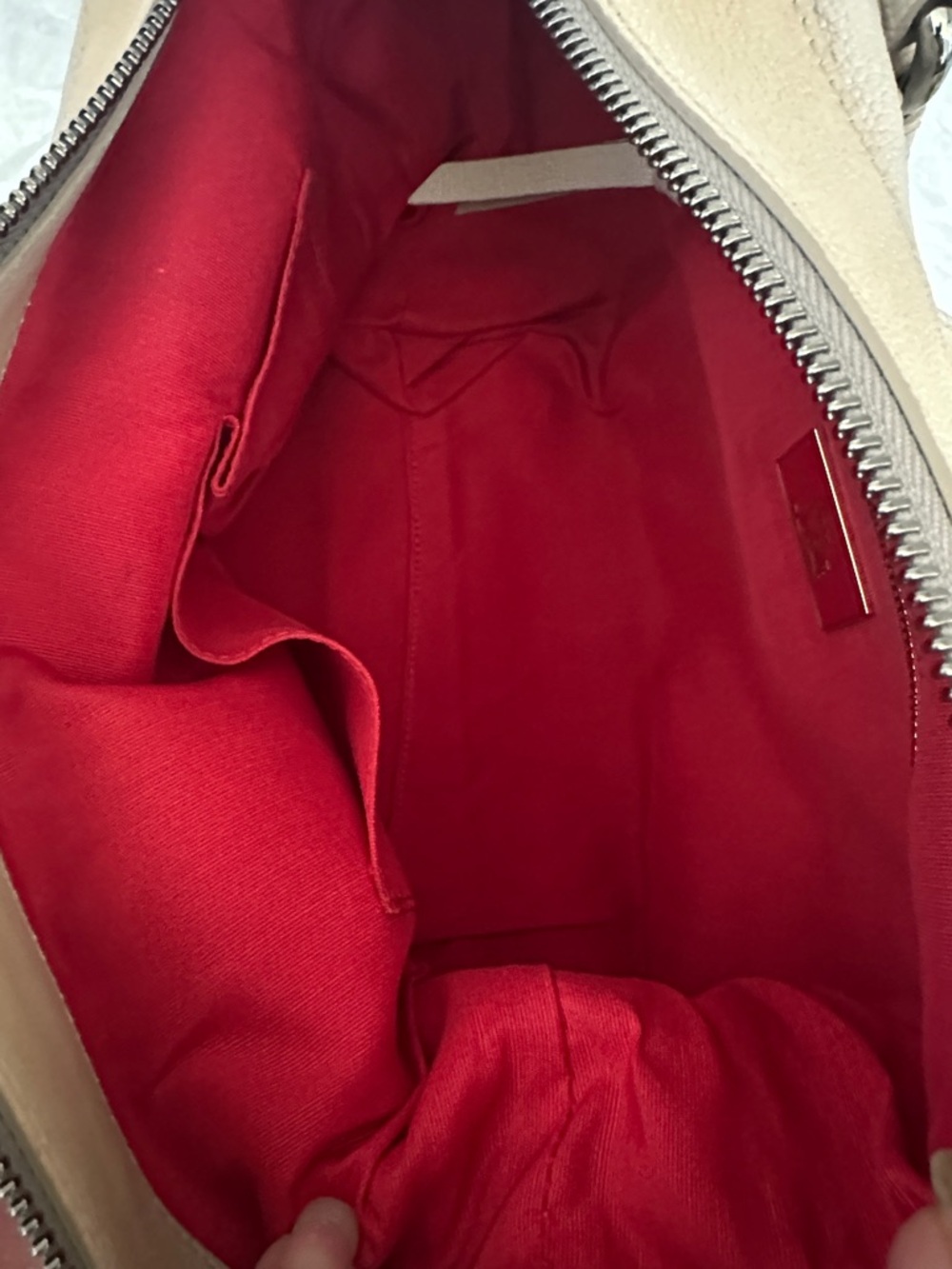 Rare Christian Louboutin Morrigan Medium Capra Stone Leather ShoulderBag NWT COA - Picture 8 of 17